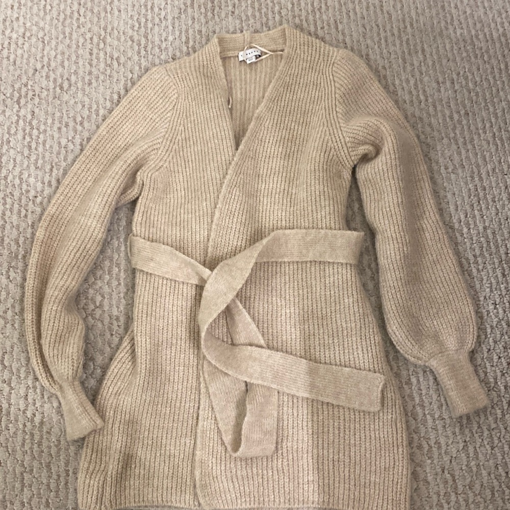 Top shop tie cardigan